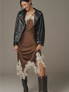 Anthropologie Blank NYC Black Pebbled Leather Moto Jacket